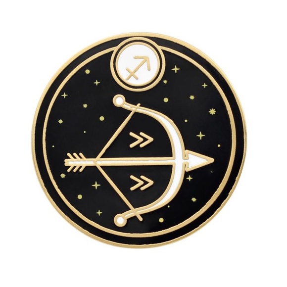 Sagittarius Astrological Sign Pin - Picture 1 of 3